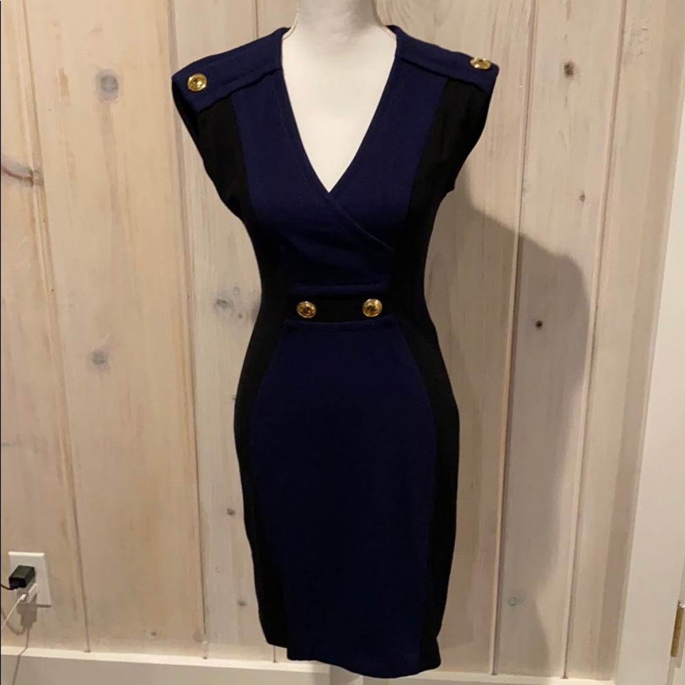 Yoana Barashi Navy and Black Dress